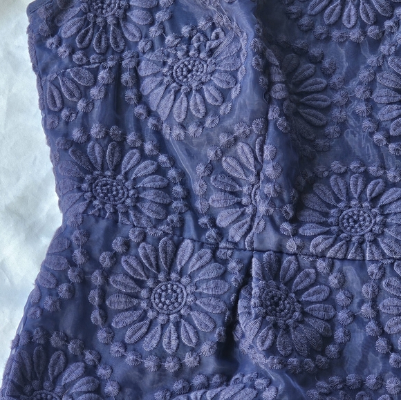 Boden Embroidered Organza Lace Dress - Women's Size 12 - Picture 7 of 16